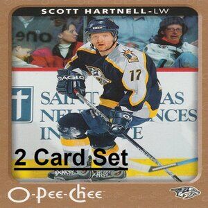 Scott Hartnell Hockey Card Collection